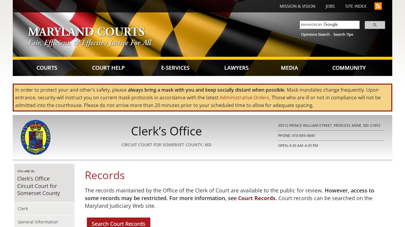 Records | Maryland Courts